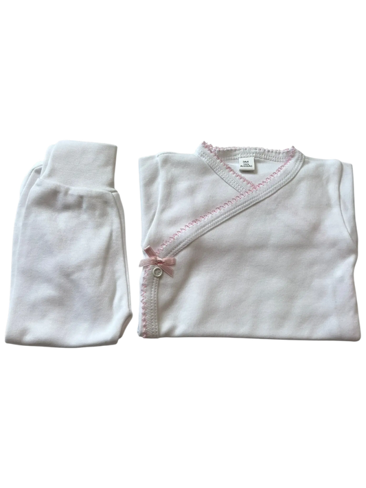Conjunto Interior Body com Renda e Calças com Picueta Alma de Ternura