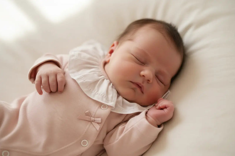 Babygrow Basic Lacinho Gola de Folho Branco Alma de Ternura