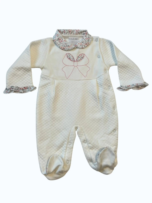Babygrow com Gola e Flores Pura Ternura