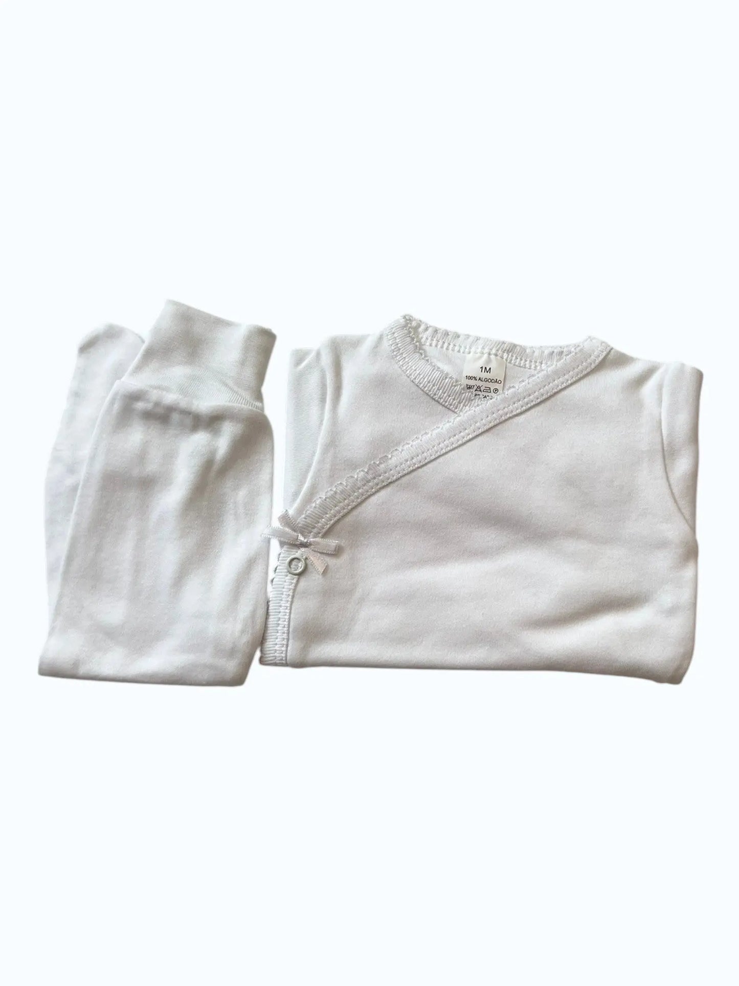Conjunto Interior Body com Renda e Calças com Picueta Alma de Ternura