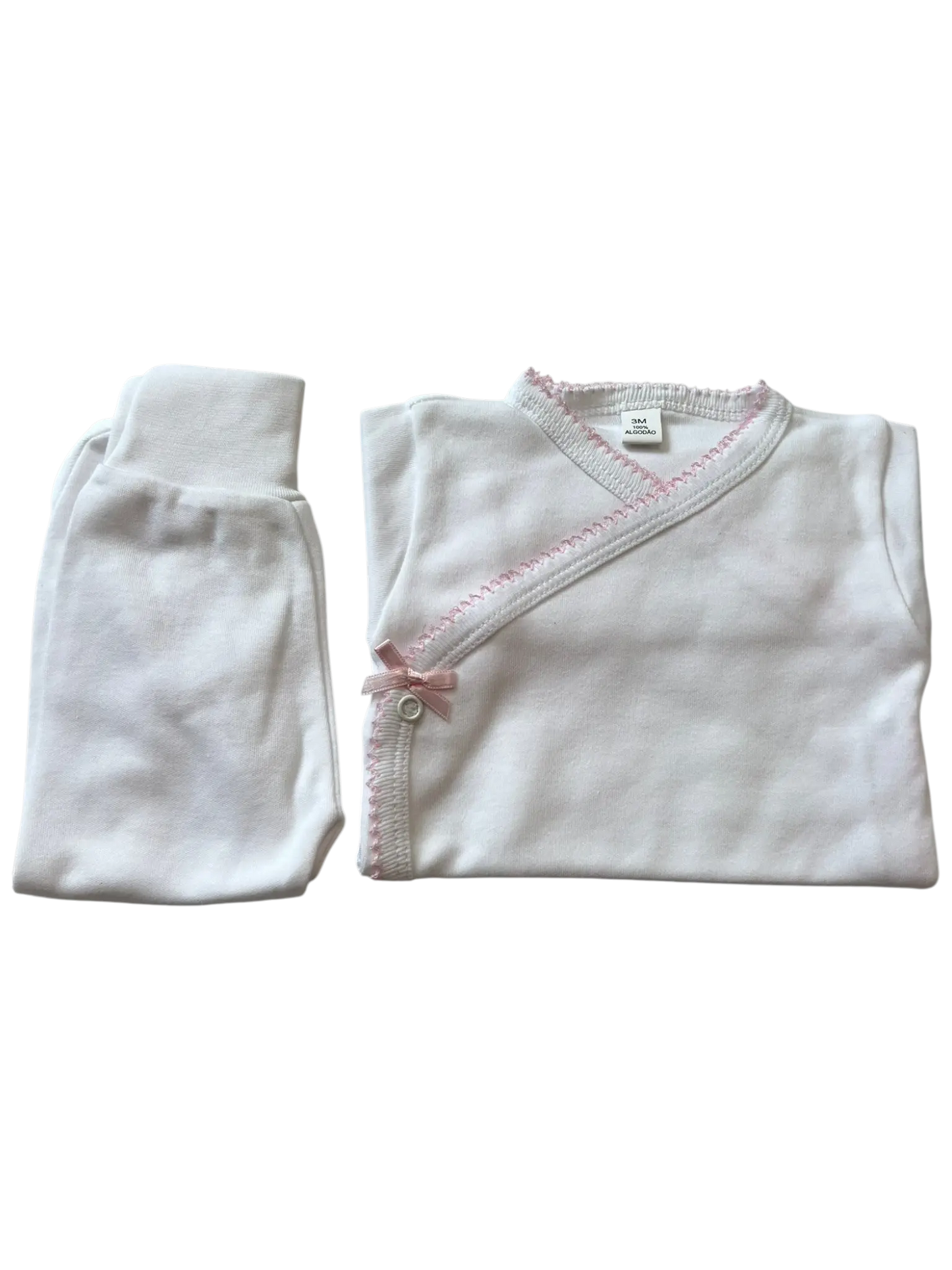 Conjunto Interior Body com Renda e Calças com Picueta Alma de Ternura