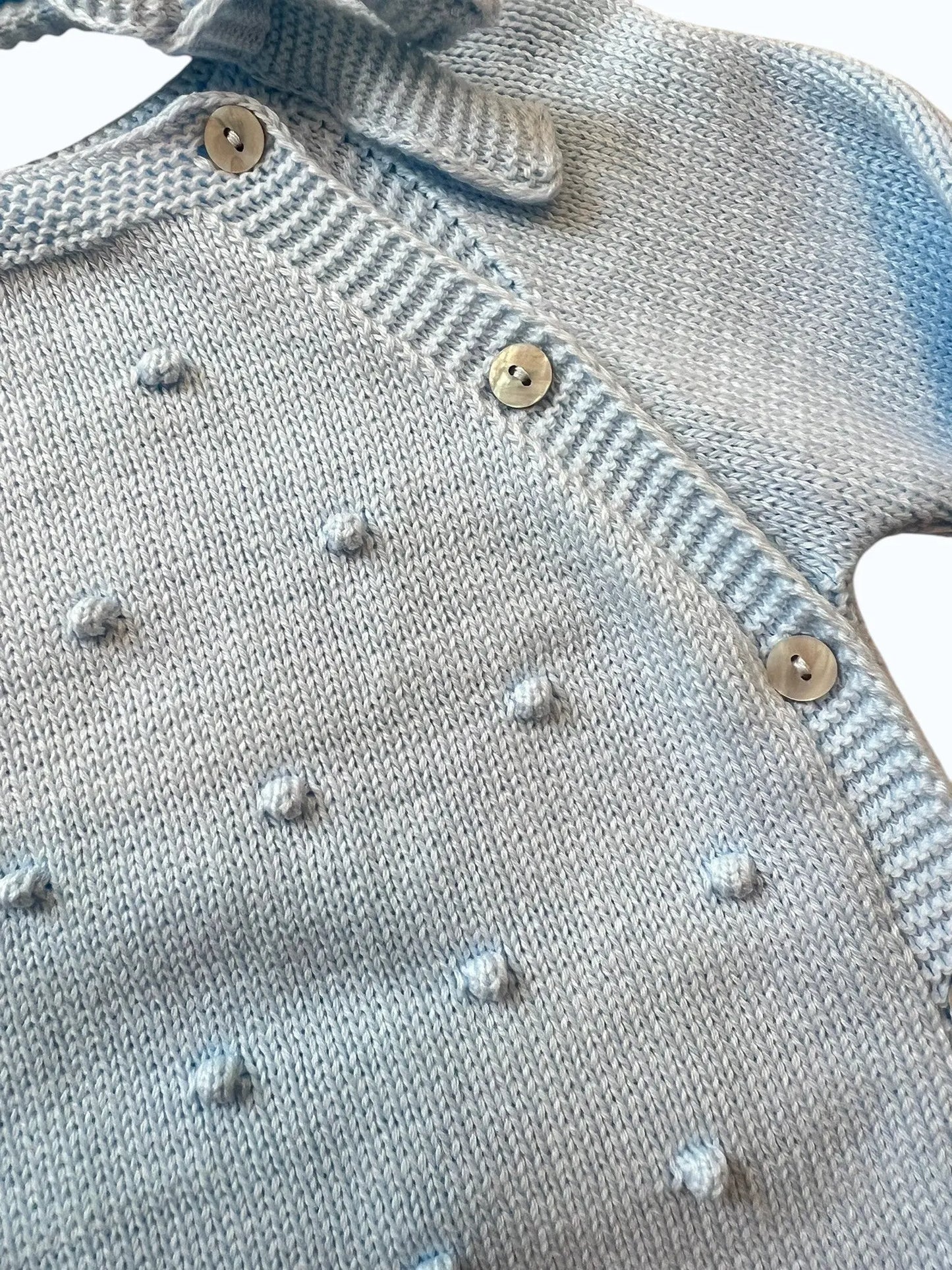 Conjunto de Malha Algodão Pompons com Touca Pura Ternura Baby