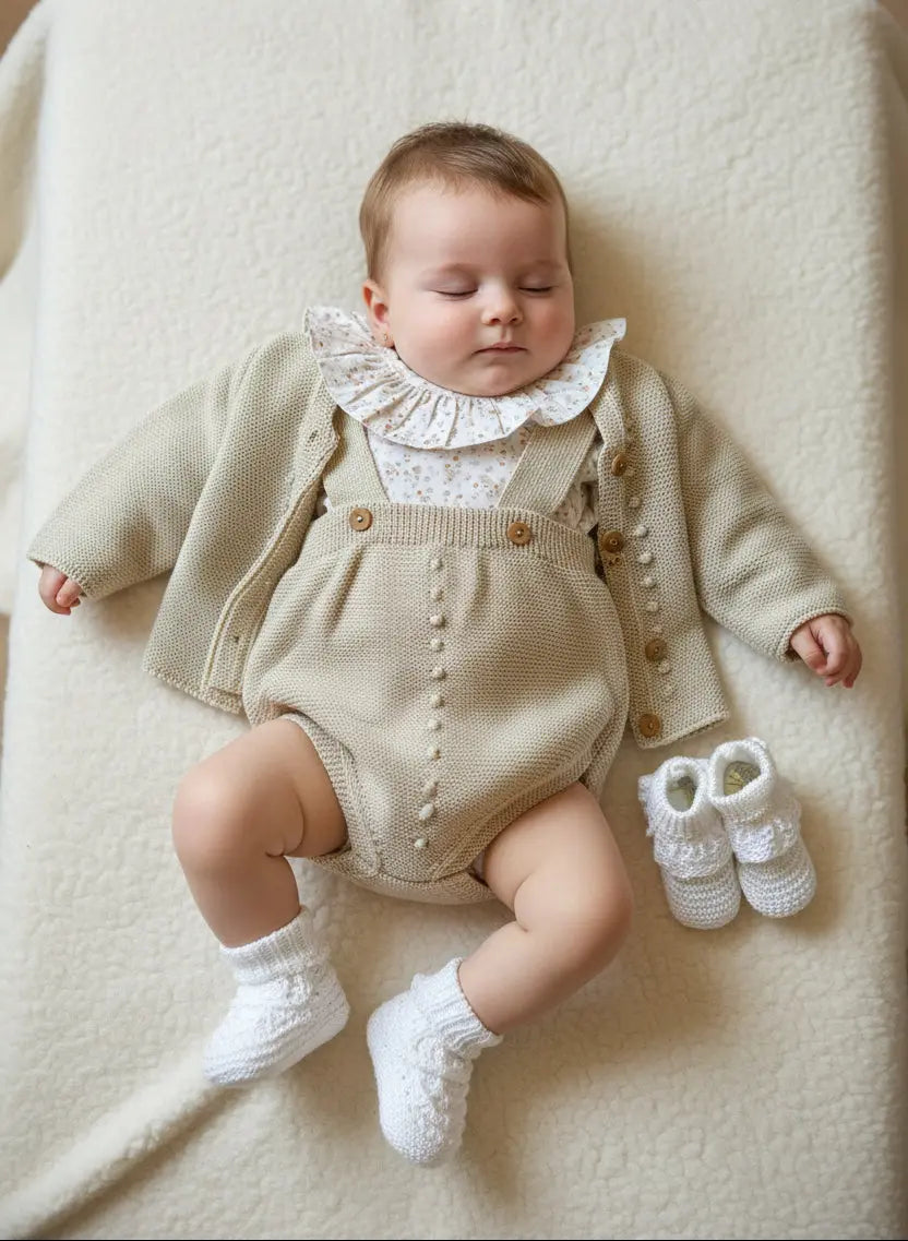 Conjunto de Bebé – Tapa Fralda com Camisa e Casaco Alma de Ternura