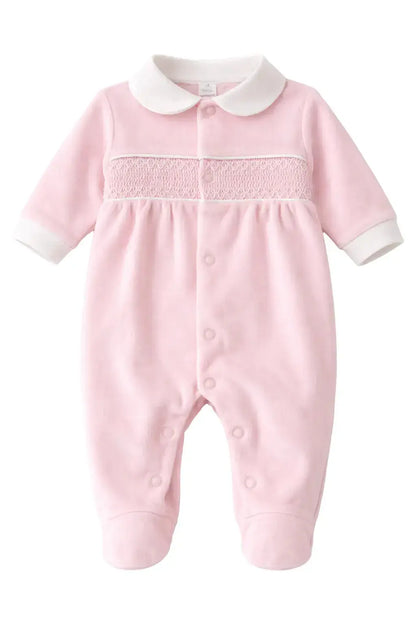 Babygrow Laminado com Gola Picket Rosa alma de ternura
