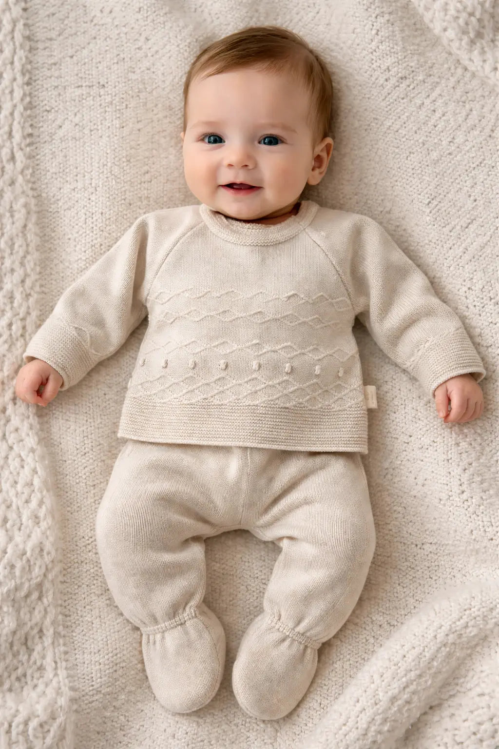 Conjunto de Bebé em Algodão – 3 Peças com Touca Alma de Ternura